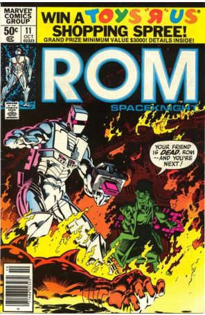 Rom 11 (Newsstand) published by Marvel with cover art by Michael Golden