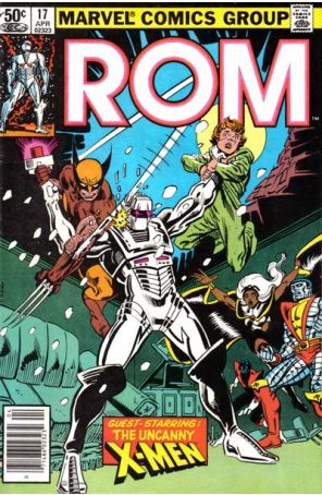 Rom 17 (Newsstand) published by Marvel with cover art by Frank Miller