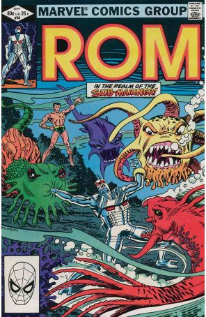 Rom 34 published by Marvel with cover art by Al Milgrom