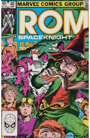 Rom 40 published by Marvel with cover art by Steve Leialoha