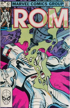 Rom 42 published by Marvel with cover art by Joe Jusko