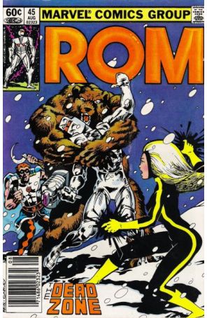 Rom 45 (Newsstand) published by Marvel with cover art by Ian Akin and Brian Garvey