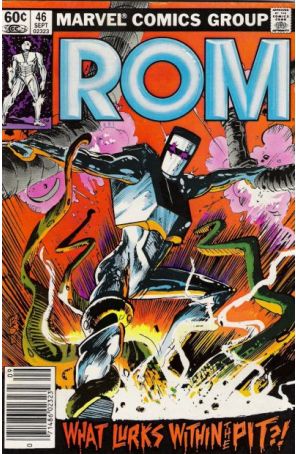 Rom 46 (Newsstand) published by Marvel with cover art by Bill Sienkiewicz