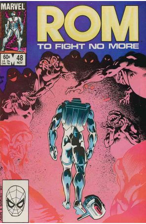 Rom 48 published by Marvel with cover art by Ian Akin and Brian Garvey
