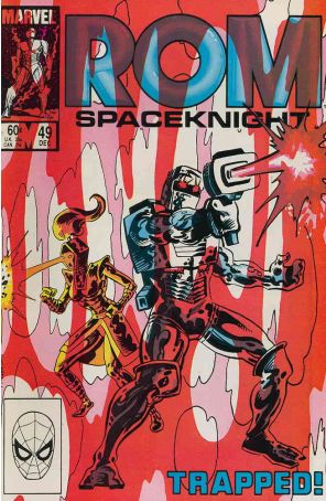 Rom 49 published by Marvel with cover art by Al Milgrom