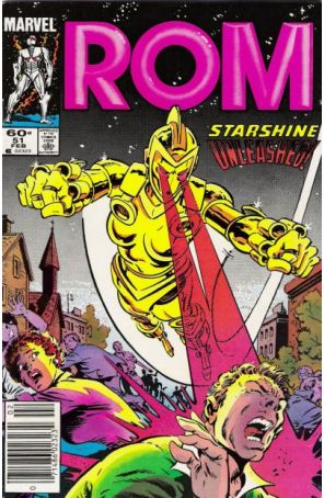 Rom 51 (Newsstand) published by Marvel with cover art by Mike Zeck