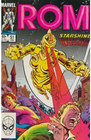 Rom 51 published by Marvel with cover art by Mike Zeck