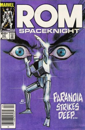 Rom 53 (Newsstand) published by Marvel with cover art by Bill Sienkiewicz