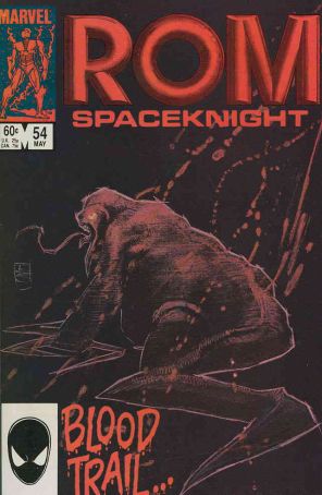 Rom 54 published by Marvel with cover art by Bill Sienkiewicz