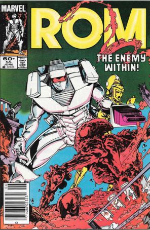 Rom 55 (Newsstand) published by Marvel with cover art by Butch Guice