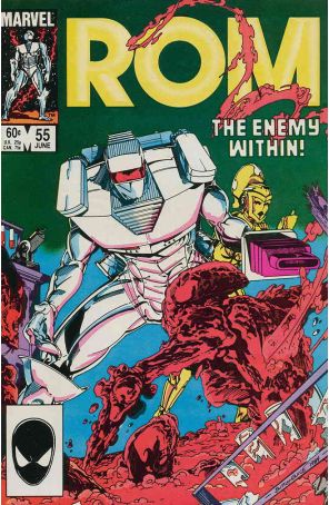 Rom 55 published by Marvel with cover art by Butch Guice