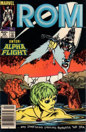 Rom 56 (Newsstand) published by Marvel with cover art by John Byrne