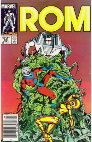 Rom 58 (Newsstand) published by Marvel with cover art by Butch Guice