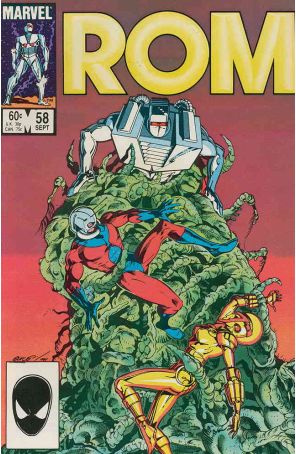 Rom 58 published by Marvel with cover art by Butch Guice