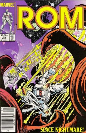 Rom 63 (Newsstand) published by Marvel with cover art by Paul Neary