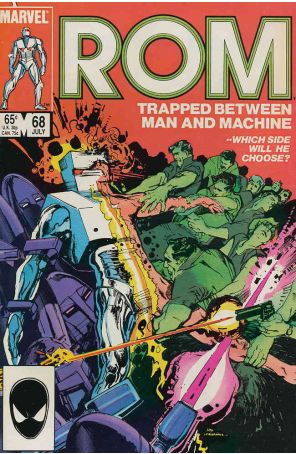 Rom 68 published by Marvel with cover art by Bill Sienkiewicz