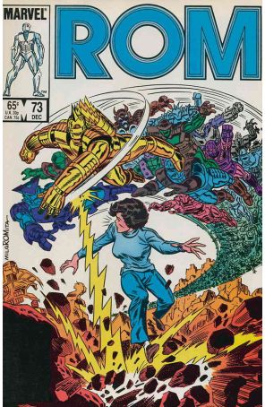 Rom 73 published by Marvel with cover art by Al Milgrom