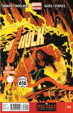 Red She-Hulk 64 published by Marvel with cover art by Francesco Francavilla