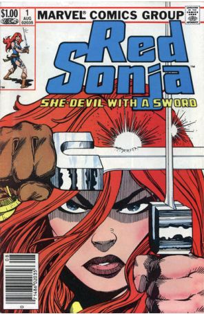 Red Sonja (Vol. 3) 1 (Newsstand) published by Marvel with cover art by Walt Simonson