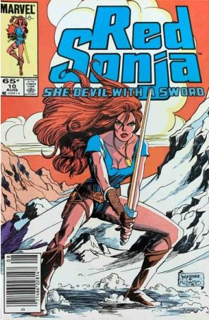 Red Sonja (Vol. 3) 10 (Newsstand) published by Marvel with cover art by Mary Wilshire