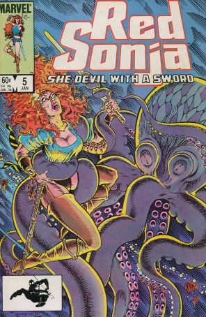 Red Sonja (Vol. 3) 5 published by Marvel with cover art by Pat Broderick