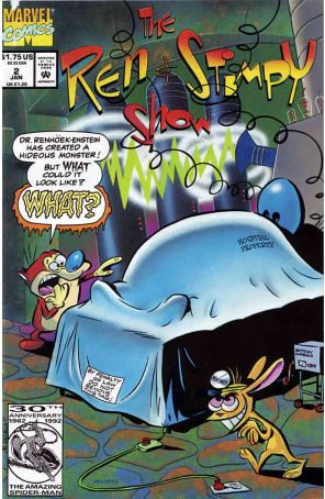 Ren And Stimpy Show 2 published by Marvel with cover art by Mike Kazaleh