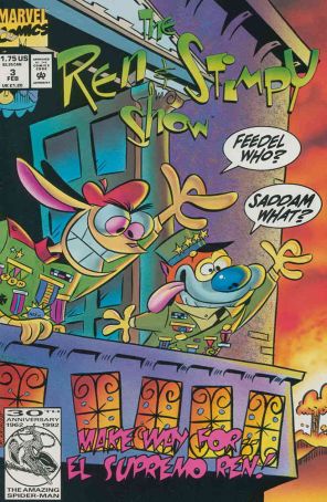 Ren And Stimpy Show 3 published by Marvel with cover art by Mike Kazaleh