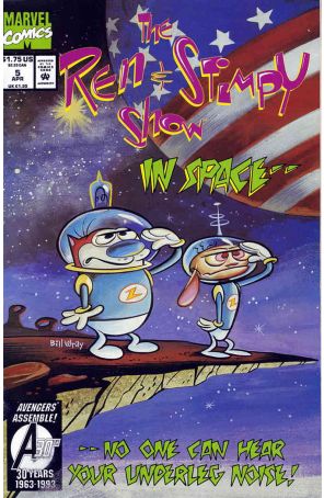Ren And Stimpy Show 5 published by Marvel with cover art by Bill Wray