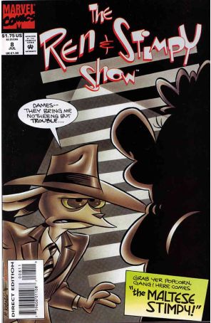 Ren And Stimpy Show 8 published by Marvel with cover art by Mike Kazaleh