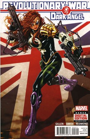 Revolutionary War: Dark Angel 1 published by Marvel with cover art by Mark Brooks