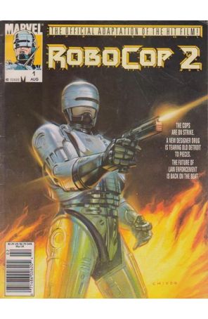 Robocop 2 (Magazine) 1 (Newsstand) published by Marvel with cover art by Joe Chiodo