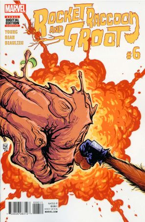 Rocket Raccoon And Groot 6 published by Marvel with cover art by Skottie Young