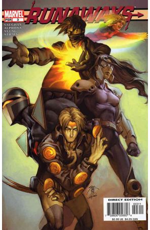 Runaways (2nd Series) 3 published by Marvel with cover art by Jo Chen