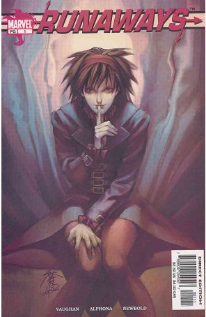 Runaways 1 published by Marvel with cover art by Jo Chen