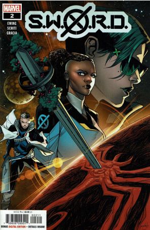 S.W.O.R.D. (2nd Series) 2 published by Marvel with cover art by Valerio Schiti