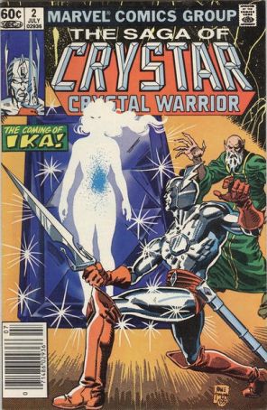 Saga of Crystar, The Crystal Warrior 2 (Newsstand) published by Marvel with cover art by Dave Simons