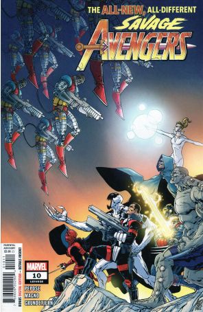 Savage Avengers (2nd Series) 10 published by Marvel with cover art by Valerio Giangiordano