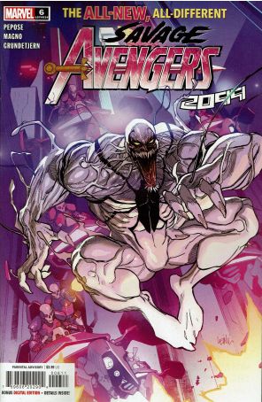 Savage Avengers (2nd Series) 6 published by Marvel with cover art by Leinil Francis Yu