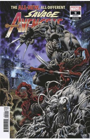 Savage Avengers (2nd Series) 9A published by Marvel with cover art by Kyle Hotz