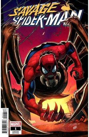 Savage Spider-Man 1B published by Marvel with cover art by Ron Lim