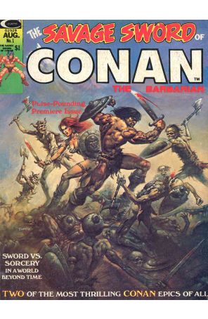 Savage Sword of Conan 1 published by Marvel with cover art by Boris Vallejo