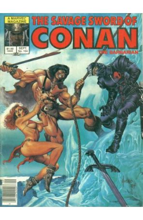 Savage Sword of Conan 104 (Newsstand) published by Marvel with cover art by Joe Jusko