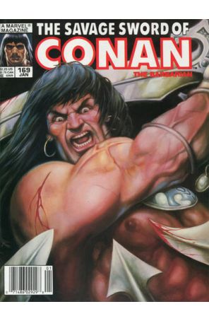Savage Sword of Conan 169 (Newsstand) published by Marvel with cover art by Ovi Hondru