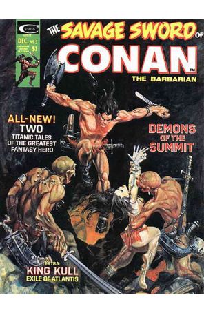 Savage Sword of Conan 3 published by Marvel with cover art by Michael W. Kaluta