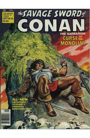 Savage Sword of Conan 33 published by Marvel with cover art by Earl Norem