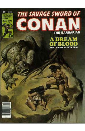 Savage Sword of Conan 40 published by Marvel with cover art by John Buscema