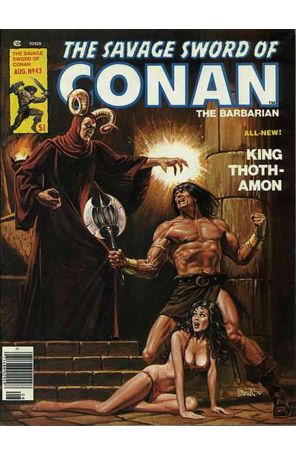 Savage Sword of Conan 43 published by Marvel with cover art by Bob Larkin