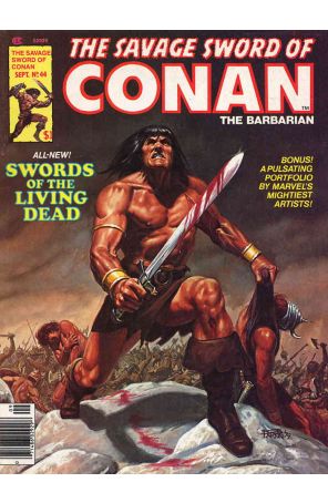 Savage Sword of Conan 44 published by Marvel with cover art by Bob Larkin