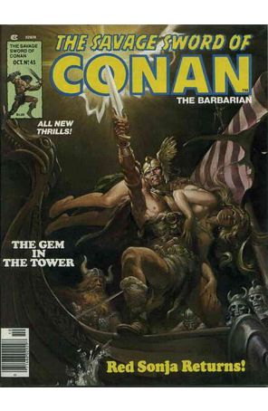 Savage Sword of Conan 45 published by Marvel with cover art by Nestor Redondo