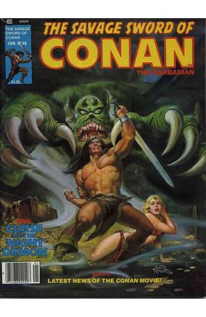 Savage Sword of Conan 48 published by Marvel with cover art by Nestor Redondo